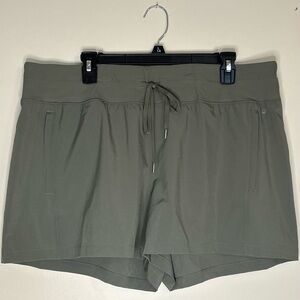 Calia New Mid-Rise Lightweight Shorts with Zip Pockets Gummy Logo Drawstring